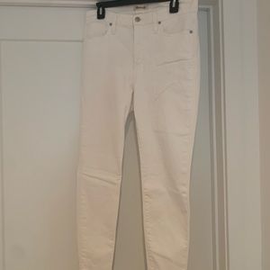 Madewell white skinny jeans